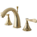 Kingston Brass 8" Widespread Bathroom Faucet, Polished Brass KS2972CFL